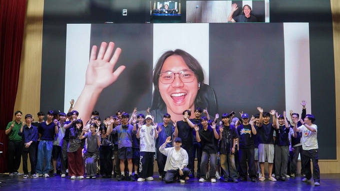 ▲ 정화예술대학교 대학로캠퍼스 공연장에서 samUIL LEE의 특강이 진행되고 있다.